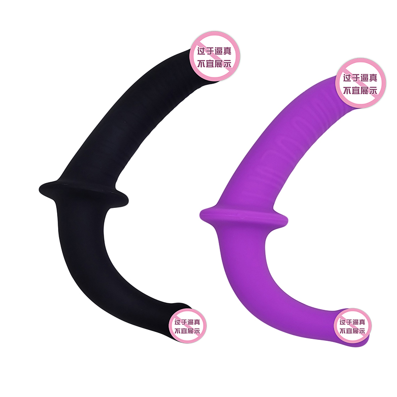 819 Lesbian Dual Head Purple/black dla dorosłych zabawki seksualne podwójne dildo Penetracja Podwójna strona zakończona dildo dla par kobiet gej