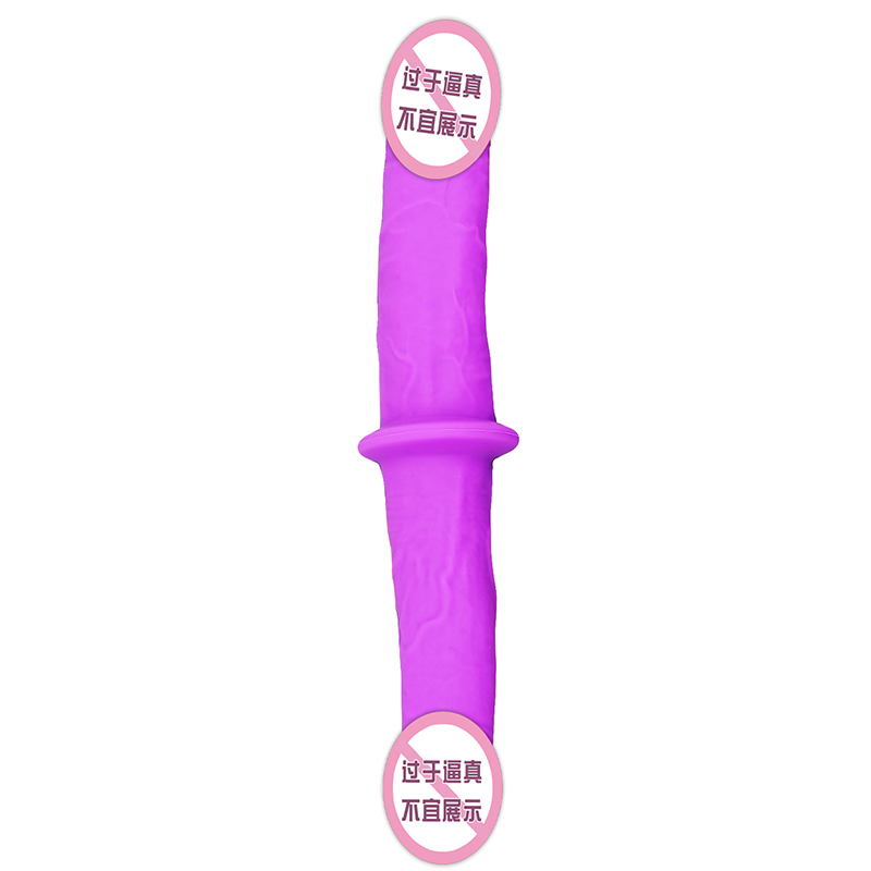 823/824 Lesbian Dual Head Purple Dorosły Sex Zabawki podwójna penetracja dildo Podwójna strona zakończona dildo dla par kobiet gej