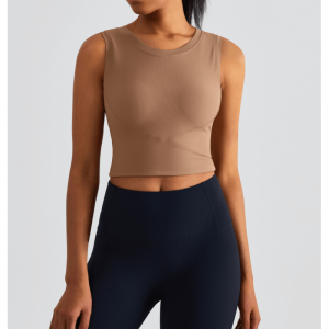 Kształt I jednoczęściowy kamizelka jogi stałej kubka