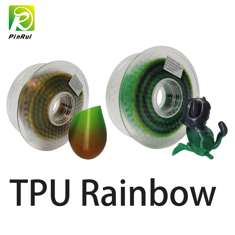 TPU filament tęczowy 3d filament miękki elastyczny1.75mm fdm