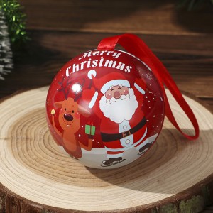 Tinplate Christmas Ball Box Candy Box