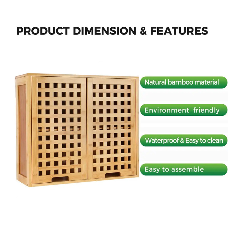 Bambusowa szafka łazienkowa