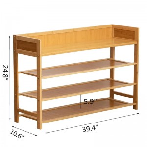 Część wielofunkcyjna korytarza i szafy Bamboo Shoe Rack