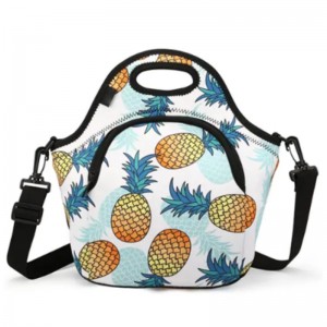 Niestandardowa promocja zwierząt Tote Neopren Lunch Torba Izolowane chłodne torby dla dzieci z drukowanym piknikiem logo