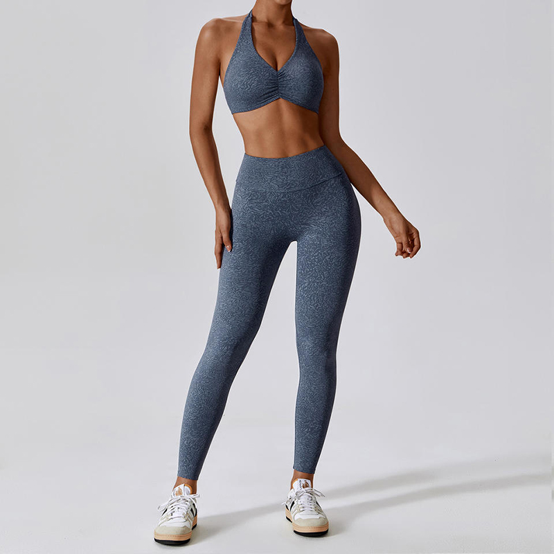 SC1054 Zestaw jogi fitness kobieta 2024 Sport Bra i legginsy Drukuj fitness joga