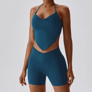 SC1065 2023 NOWOŚĆ Custom Active Wear Suit Zestaw fitness V Cut Srunch Wersja Yoga Shorts Zestawy fitness jogi