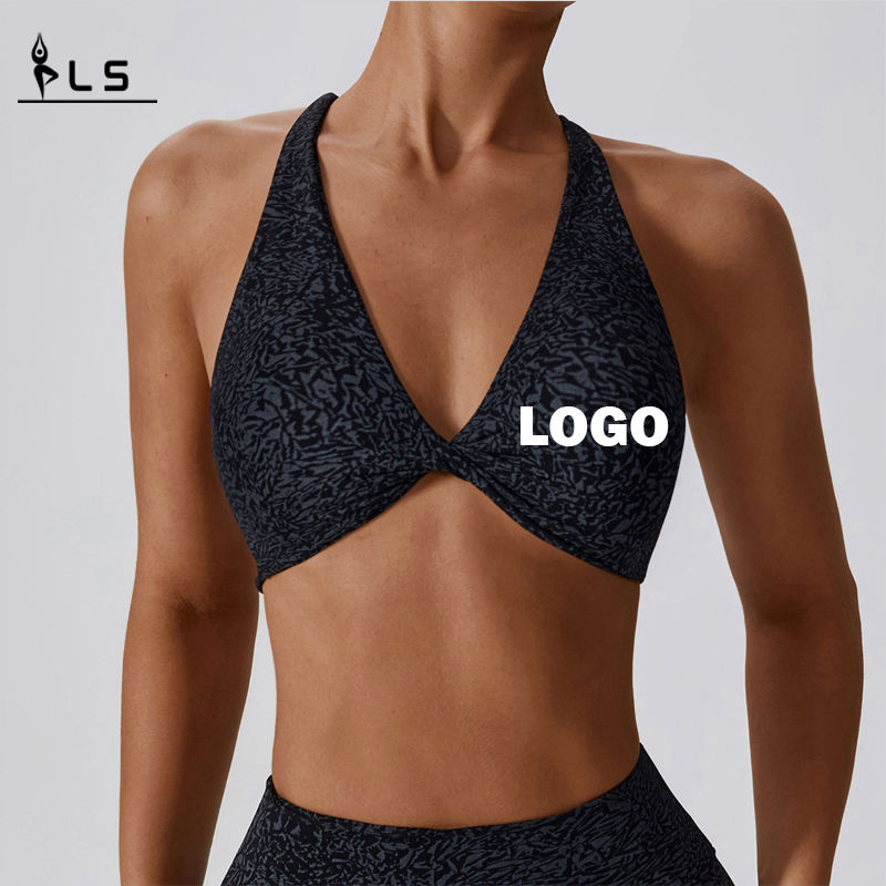 SC10166 Stanik sportowy dla kobiet Criss-Cross Back Open Otwarte Back Szybki suchy komfort seksowny sport gimnastyczny stanik
