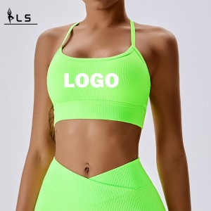 SC101610 CALTER SPORTY BRA DAMY CALTER NEC Cross Back Sport Bra For Women Logo Women Trening Sport Bra Hurtowa joga cro