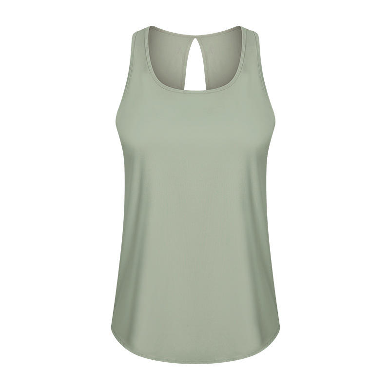 SC10253 TOPS Szybki suchy zbiornik Top Gym Sports Yoga Womens Yoga Tank Top Otwarty tył