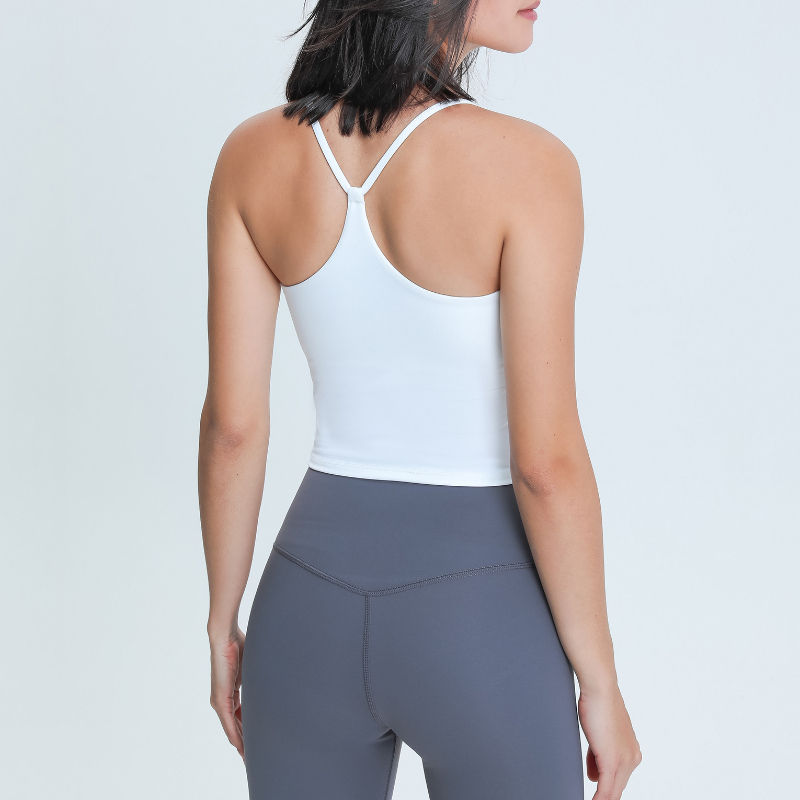 SC10259 Szybka sucha zbiornik Top Gym Sport Sports Yoga Cropippression Cothed Joga Tops z podkładkami