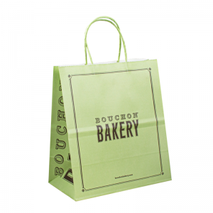 Hurtowe materiały z recyklingu rzemiosło Bolsa de papel Brązowe białe torby papierowe Kraft do żywności opakowanie wino