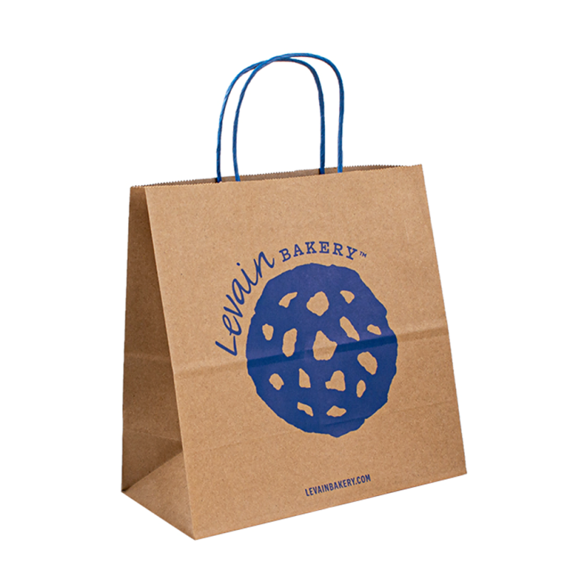 Niestandardowe przyjazne dla środowiska brązowe zakupy prezentów na wynos Papierowe torby pakujące Kraft z własnym logo Bolsas De Papel Kraft Bag