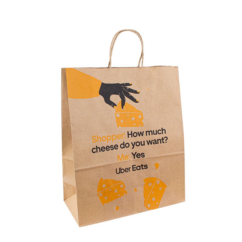 Papierowe torbyna prezent 25 kg radzi sobie z płaską torbą papierową z własnym logo