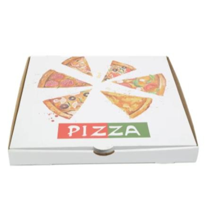 Hurtoweniestandardowe logo wydrukowane 8-16 cali Ekologiczne pudełko pudełka z produktem spożywczym Paper Pizza Box