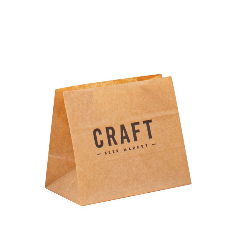 Bolsas papierowe torby donoszenia torby Kraft Niestandardowe jedzenie Bolsas papierowe torby do opakowania żywności