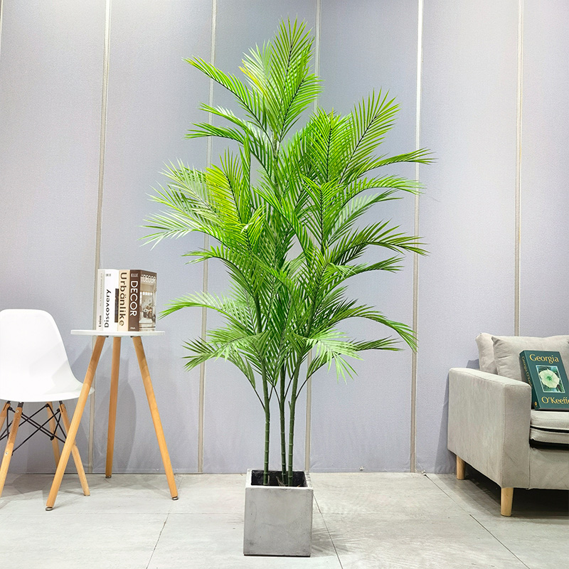 Hurtowa cena fabryczna Areca Palm Dypsis lutescens konfigurowalne sztuczne palmy z disted