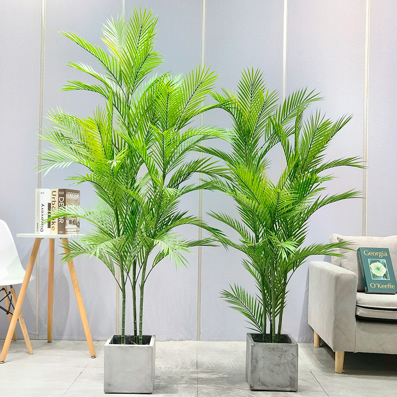 Hurtowa cena fabryczna Areca Palm Dypsis lutescens konfigurowalne sztuczne palmy z disted