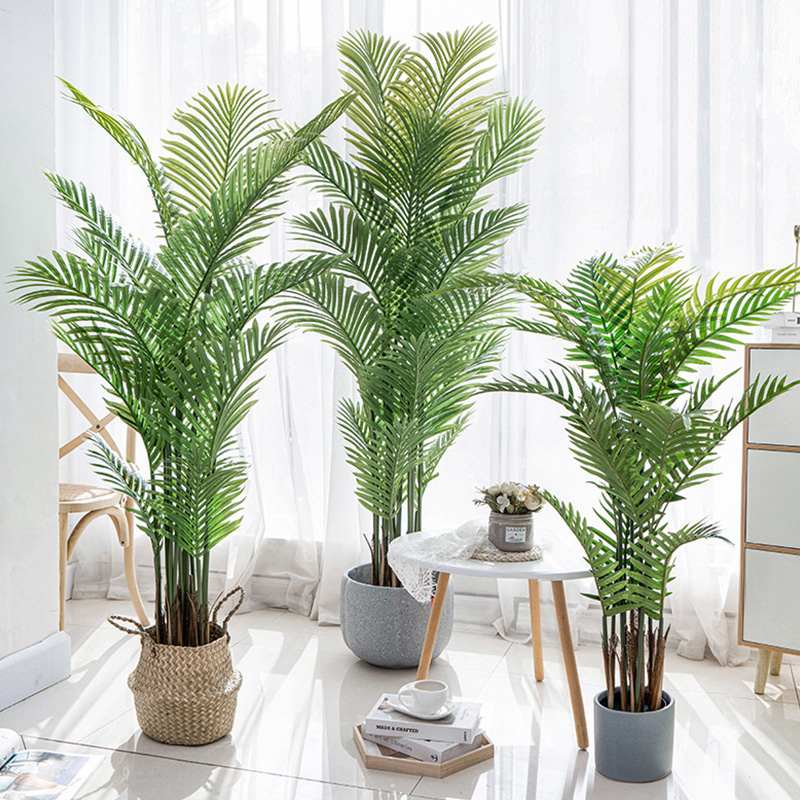 Hurtowa cena fabryczna Areca Palm Dypsis lutescens konfigurowalne sztuczne palmy z disted