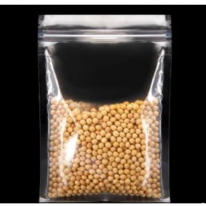 Zamieszkane płaskie jedzenie torebka zamek błyskawiczny Mat Mat Przezroczysta plastikowa torba