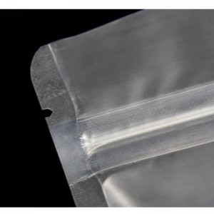 Zamieszkane płaskie jedzenie torebka zamek błyskawiczny Mat Mat Przezroczysta plastikowa torba