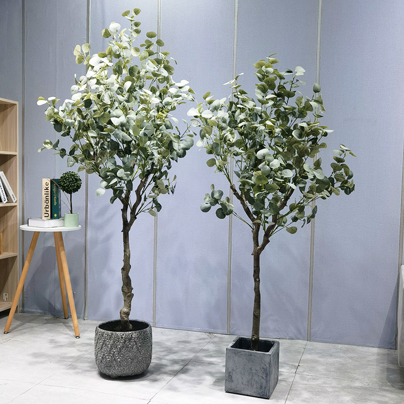 Hurtowa ręcznie robiona produkcja fabryczna sztuczne drzewa sztuczne rośliny Faux drzewo eukaliptus drzewo do dekoracji domu