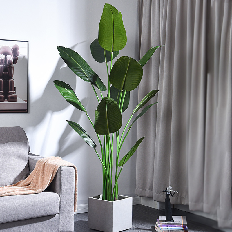 Factory Bezpośrednie sztuczne drzewo Trwałe, Vivid AllSason Traveller's Palm for Garden Dostawca Wewnętrzny wystrój ślubuna świeżym powietrzu