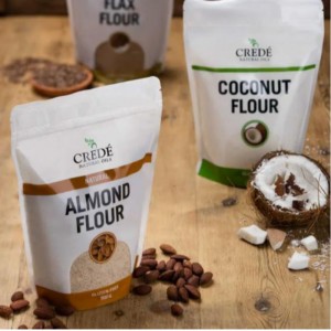 Niestandardowe wydrukowane opakowanie torby ziplock kraft Paper Stand Up torebka z zamkiem błyskawicznym i oknem