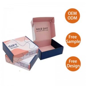 Niestandardowe logo drukowane luksusowe opakowanie opakowanie opakowanie pudełka papierowe pudełka pocztą pocztą skrzynki wysyłkowe