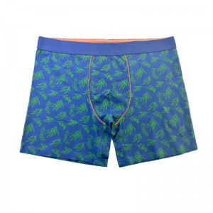 Moda w pełni drukowana bieliznana zwykły kolor Mężczyzn Bokserki Dostosuj wygodne miękkie bieliznę mężczyzn