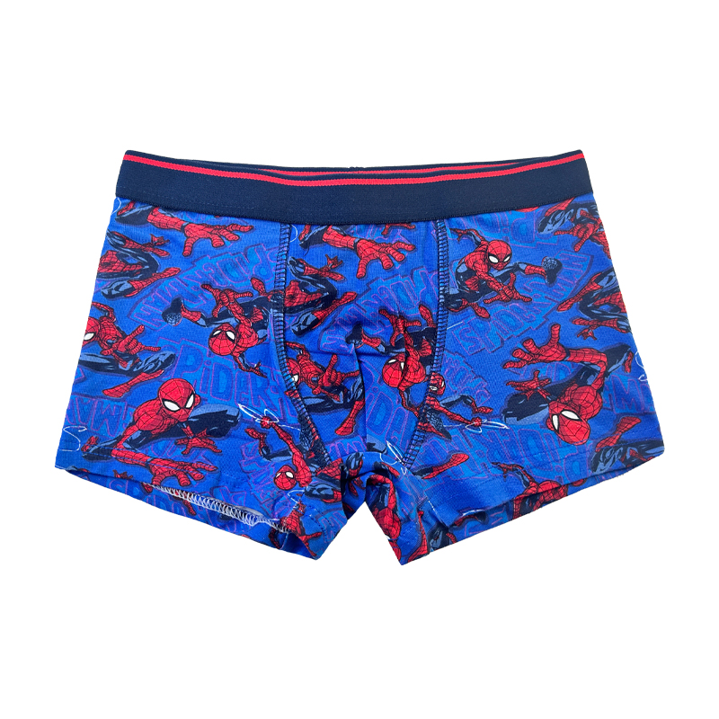 Babyn Blue Spider-Man Print Comfort Basic Boy Massants Contrast kolorowy