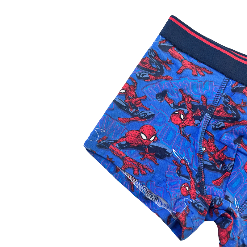 Babyn Blue Spider-Man Print Comfort Basic Boy Massants Contrast kolorowy