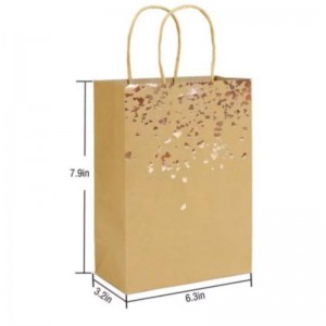 Recykling Eco Friendly Kraft Paper Bagna prezent lub opakowaniena tkaninie
