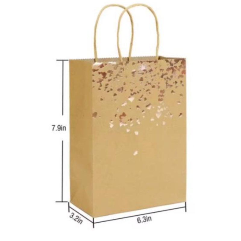Recykling Eco Friendly Kraft Paper Bagna prezent lub opakowaniena tkaninie