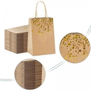 Recykling Eco Friendly Kraft Paper Bagna prezent lub opakowaniena tkaninie