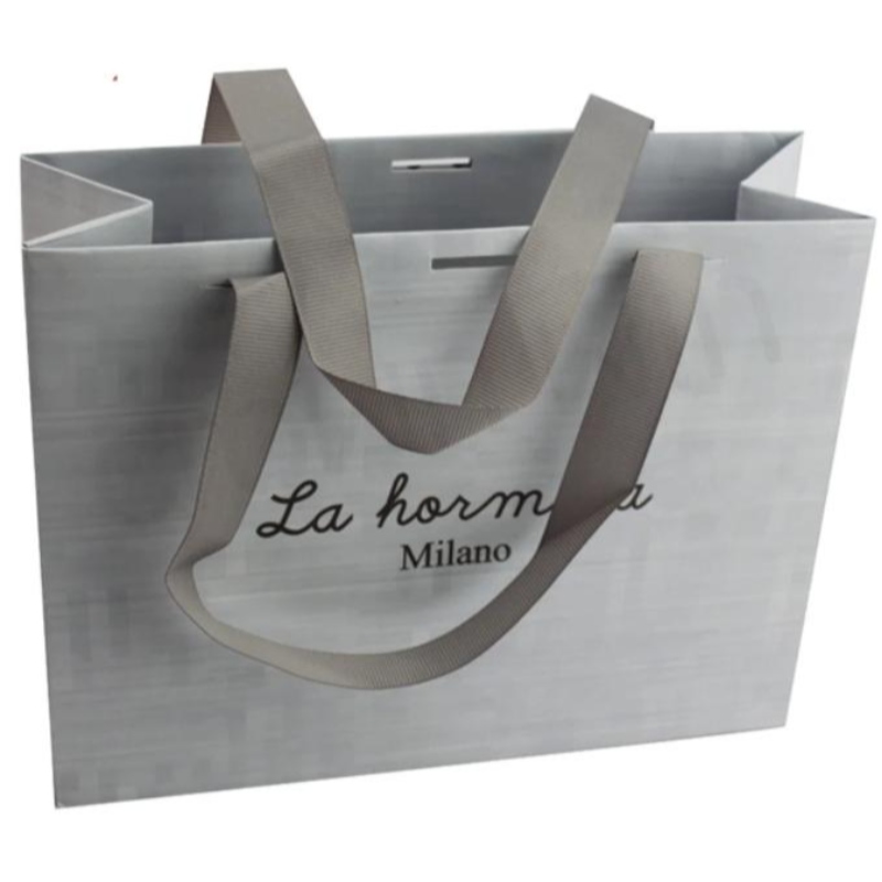 Hurtowyniestandardowy luksusowy prezent rzemieślniczy Brązowy biały opakowanie Bolsa de papelnadrukowane torbyna prezentna prezenty Kraft Papierowe torby z własnym logo
