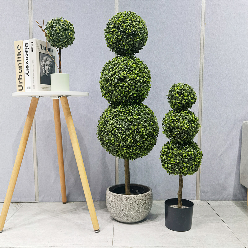 Sztuczna roślina Topiary Ball Low konserwa