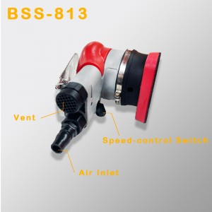 Trójkątny pneumatyczny szlifierka wibrująca sprzęt Polerowanie i usuwanie rdzy suchą szlifierka ścierna