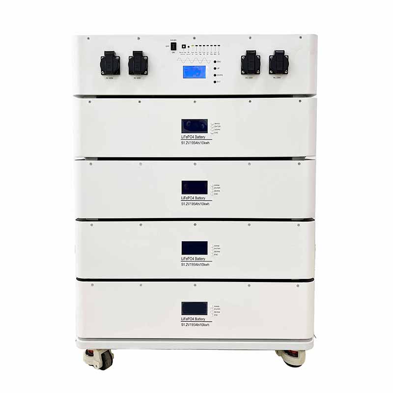 Ustaw do układu energii magazynowania domu 10 kWh Bateria litowa magazynowanie baterii litowej 51,2V 190a z falownikiem 6000 W