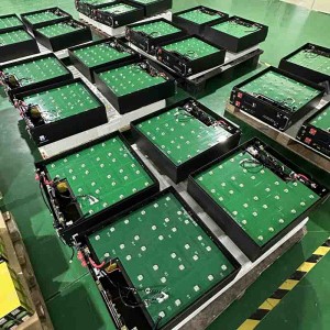 Magazynowanie energii 51,2 V 100AH ​​200AH ściana&Rack 2 w 1 zamontowana bateria litowa LifePo4 z inteligentnym ekranem LED&Mobilna aplikacja