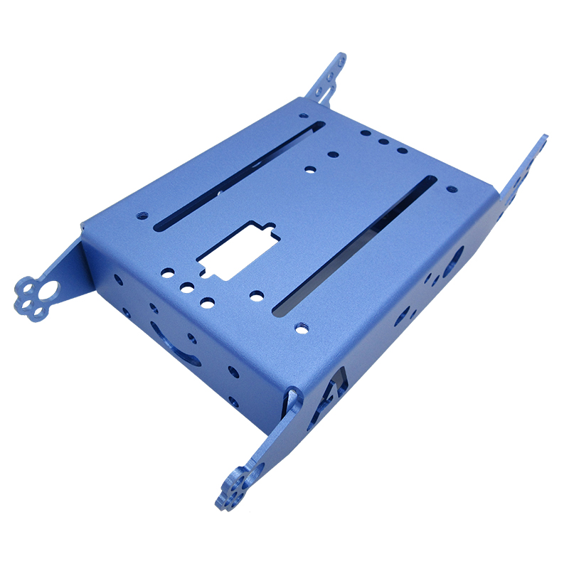 Niestandardowe przetwarzanie części aluminiowych z blachy metalowej z anodowanym wykończeniem.