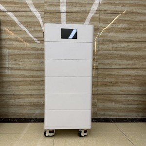 51.2V 100A LifePo4 do układania w stosy z inteligentnym inteligentnym ekranem LED 5kWh 10kWh 15kWh 20kWh Max zasilanie do 40 kWh