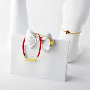 Nowy 4 Peach Blossoms Hollow A White Shell Peach Blossom Akcesoria Bransoletka