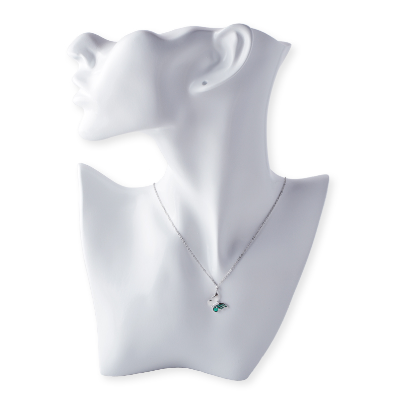 Naszyjnik motylowy słup kamienny wisiorek 45 5 cm