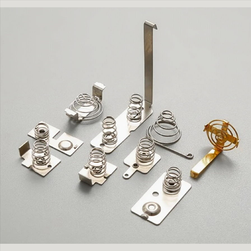 Części do tłoczenia metali Miedź Stal Elektryczna Elektryczna Elektroniczna Odłamki stykowe baterii kontaktowej