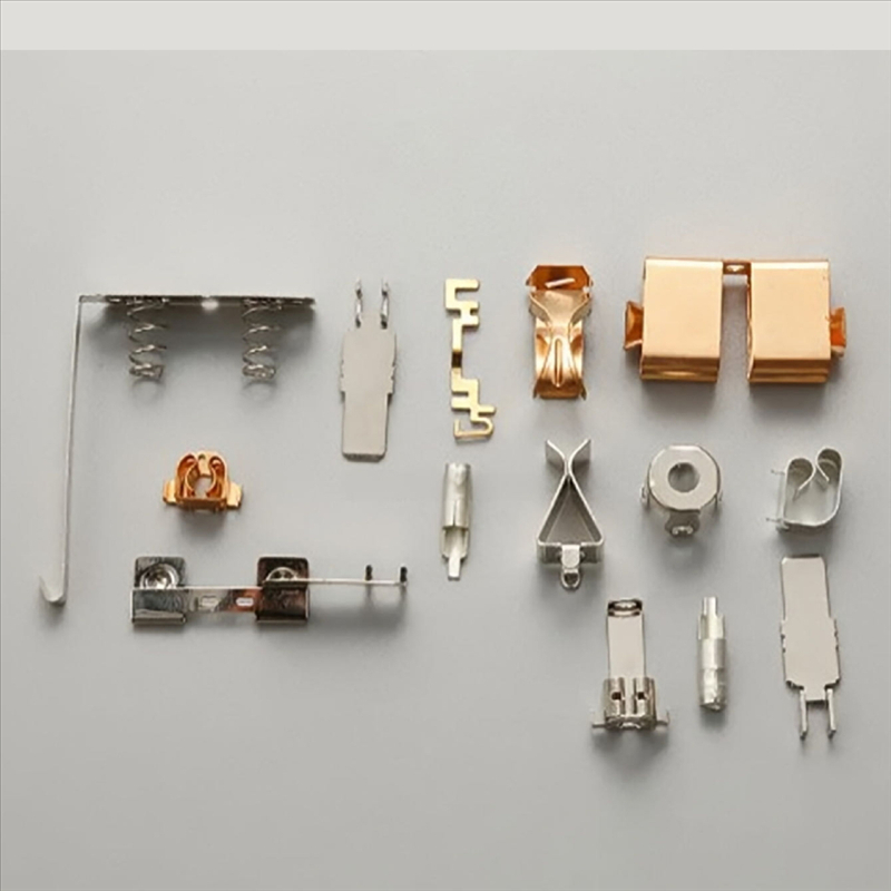 Części do tłoczenia metali Miedź Stal Elektryczna Elektryczna Elektroniczna Odłamki stykowe baterii kontaktowej