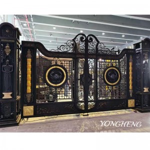 Brama z kutego żelaza