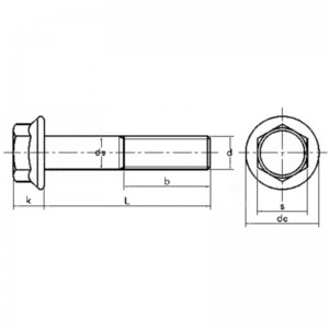 Śruby z łbem walcowym z łbem sześciokątnym ze stalinierdzewnej