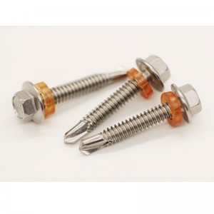 Kołnierz sześciokątny ze stalinierdzewnej-wkręty samogwintujące