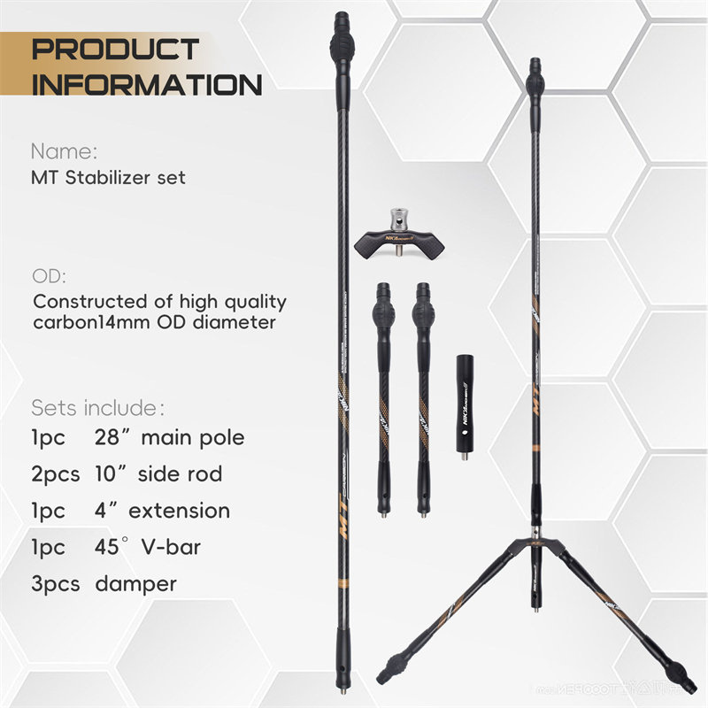 Nika Archery 240128 MT OD14MM Stabilizatory węglowe