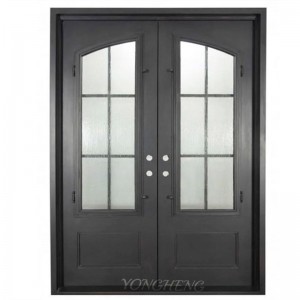 Drzwi wejściowe z kutego żelaza, francuskie